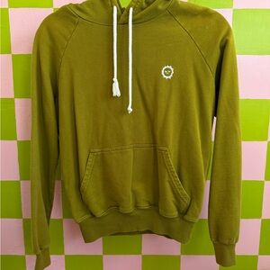 Big Bud Press Olive Green Crop Hoodie